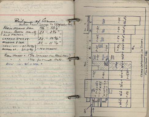 SC-MSS-277-Alf-Schaanning-notebook-Walthamstow-cranes-page