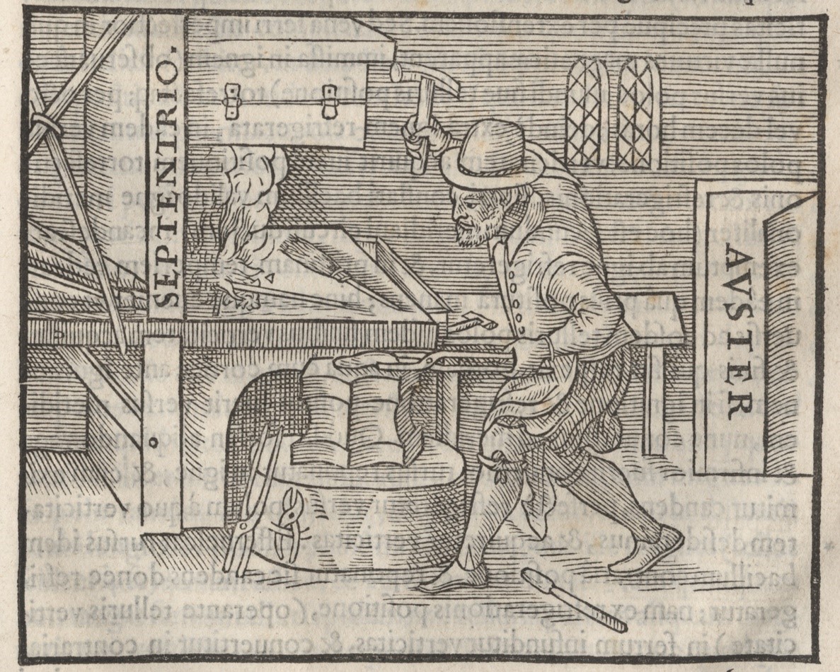 Illustration of a blacksmith