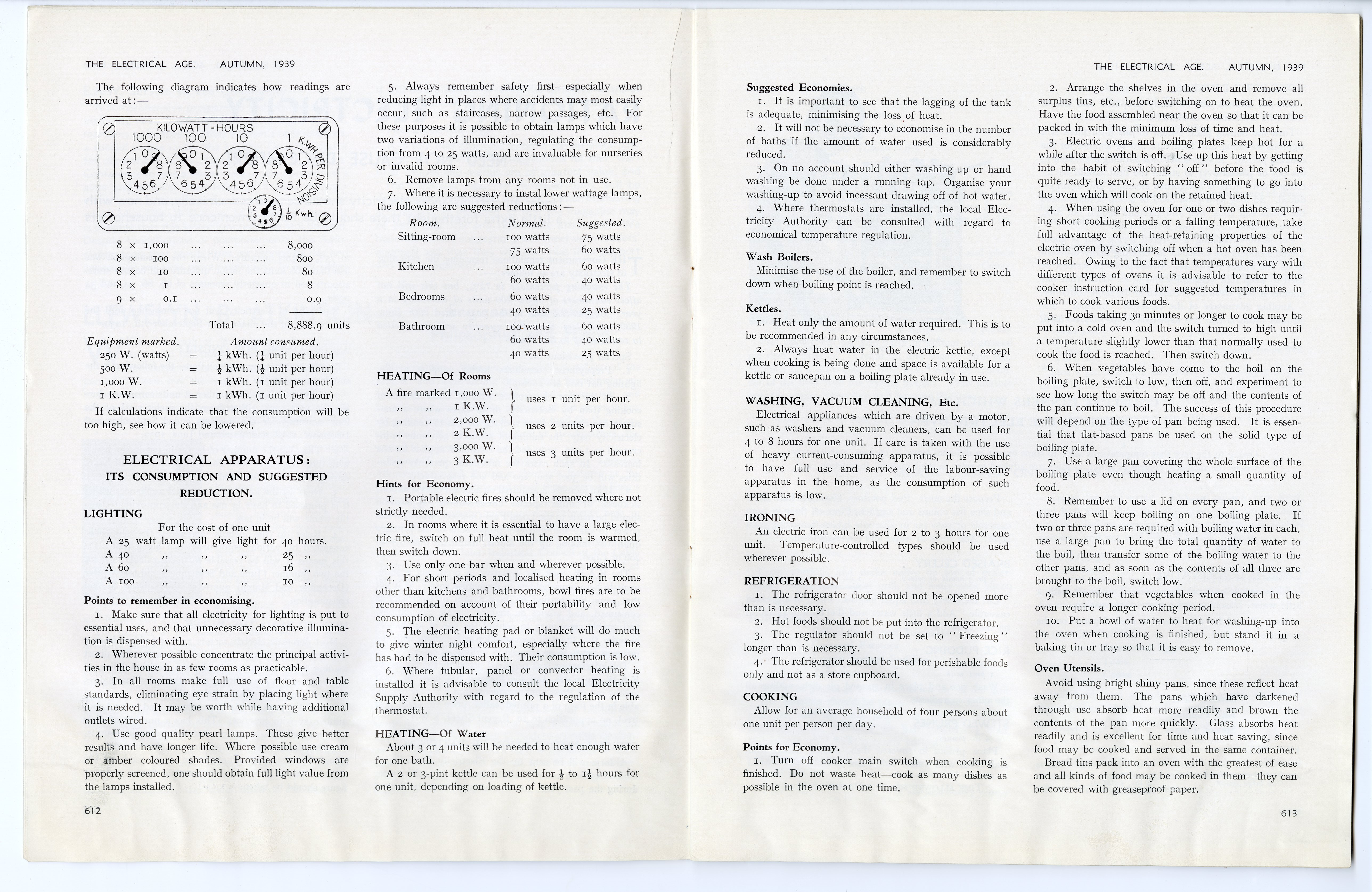 'Rationing Electricity' from The Electrical Age Autumn 1939