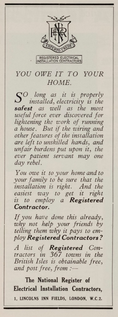 Advertorial on registered electrical contractors