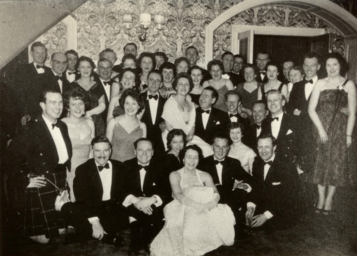 Group of people in evening dress