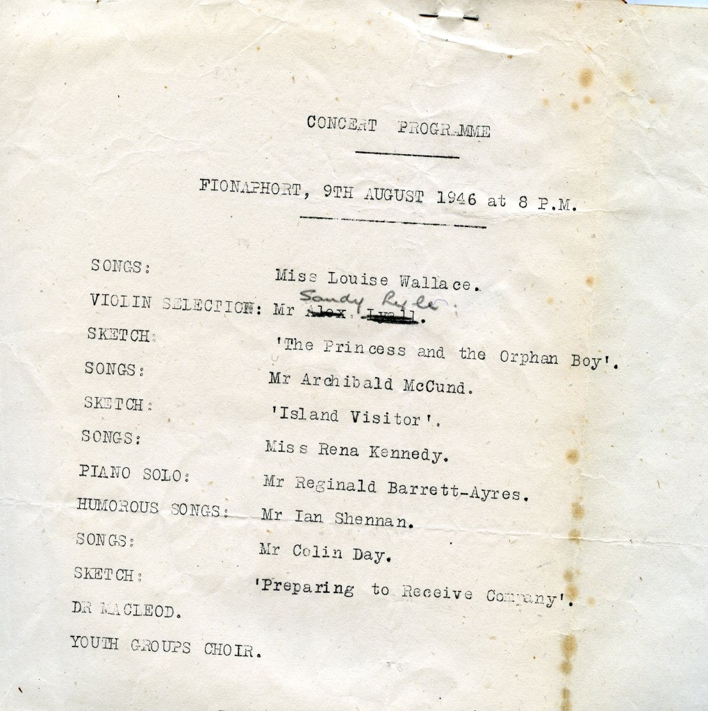 Typescript concert programme