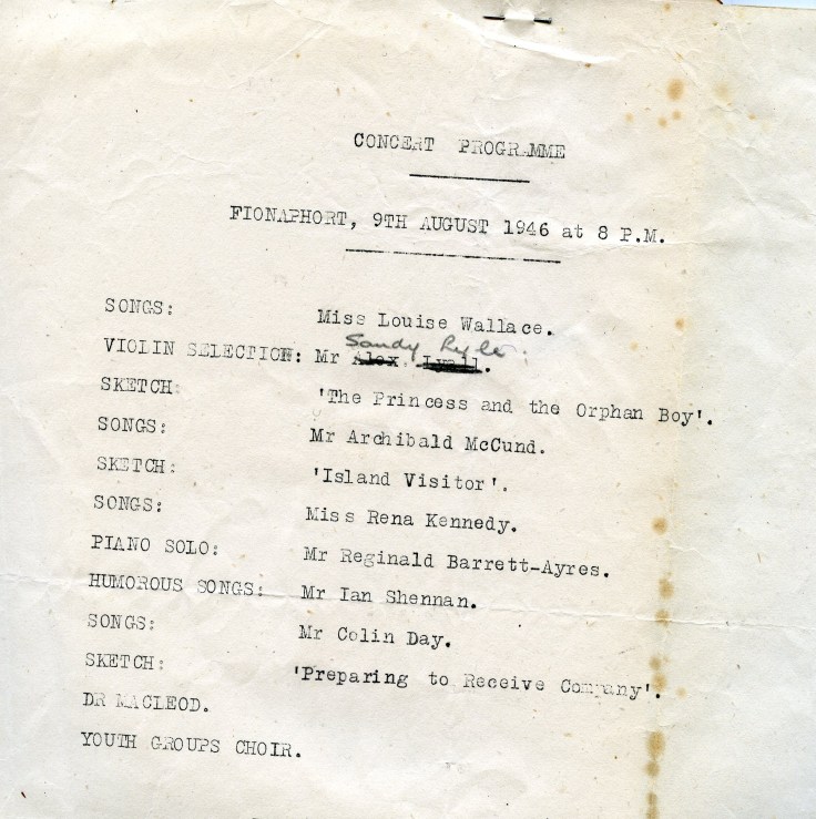 Typescript concert programme
