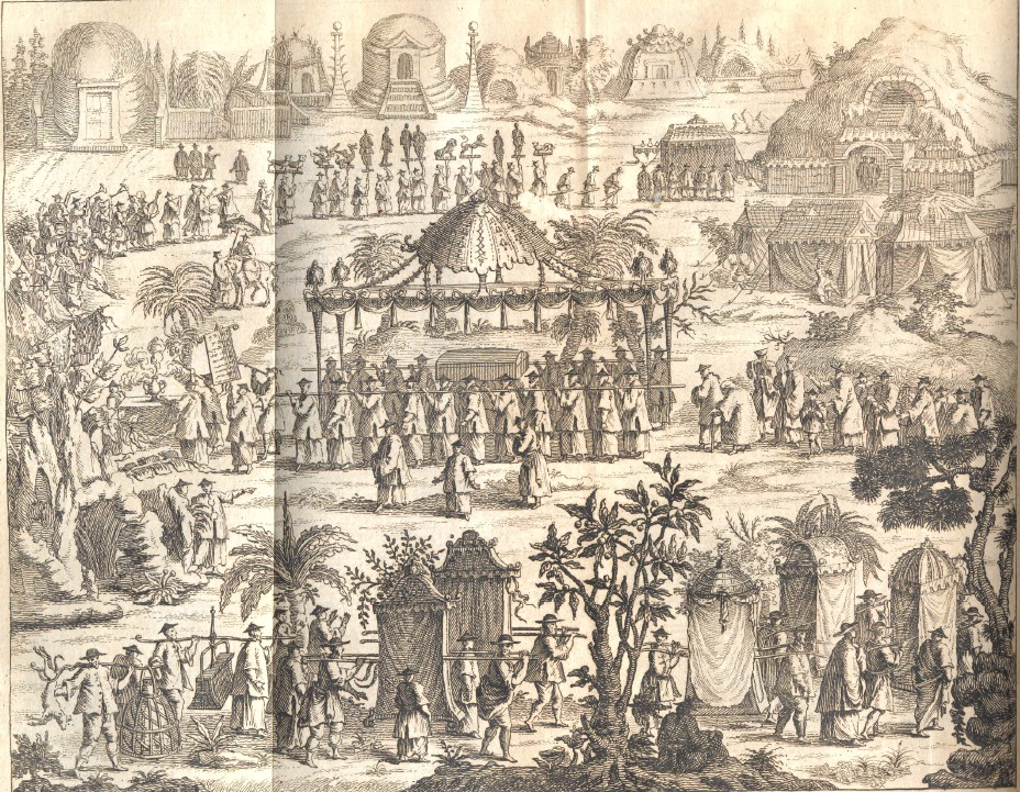 An image of a funeral in China